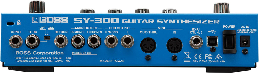 Boss SY-300 guitar synthesizer pedal detail view