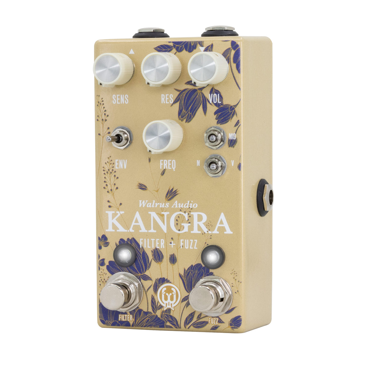 Walrus Audio Kangra Filter Fuzz pedal — control knobs detail