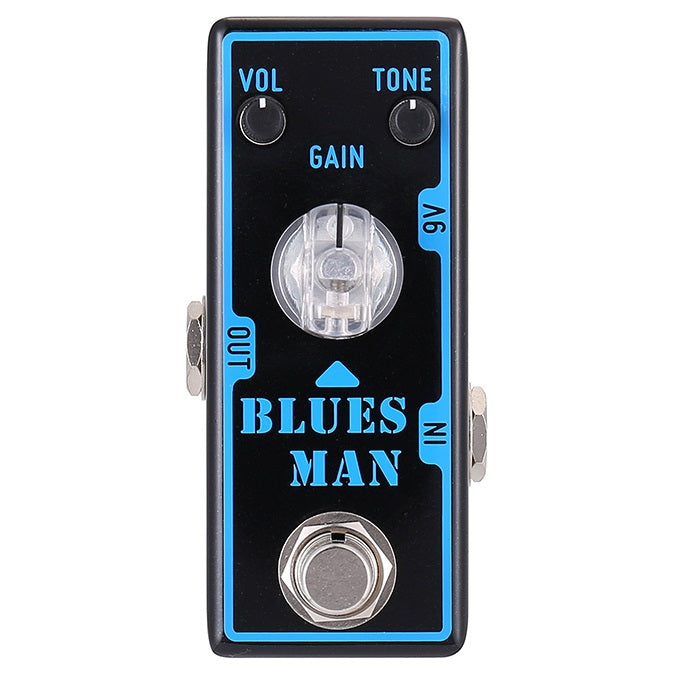Tone City Blues Man overdrive pedal — top controls detail