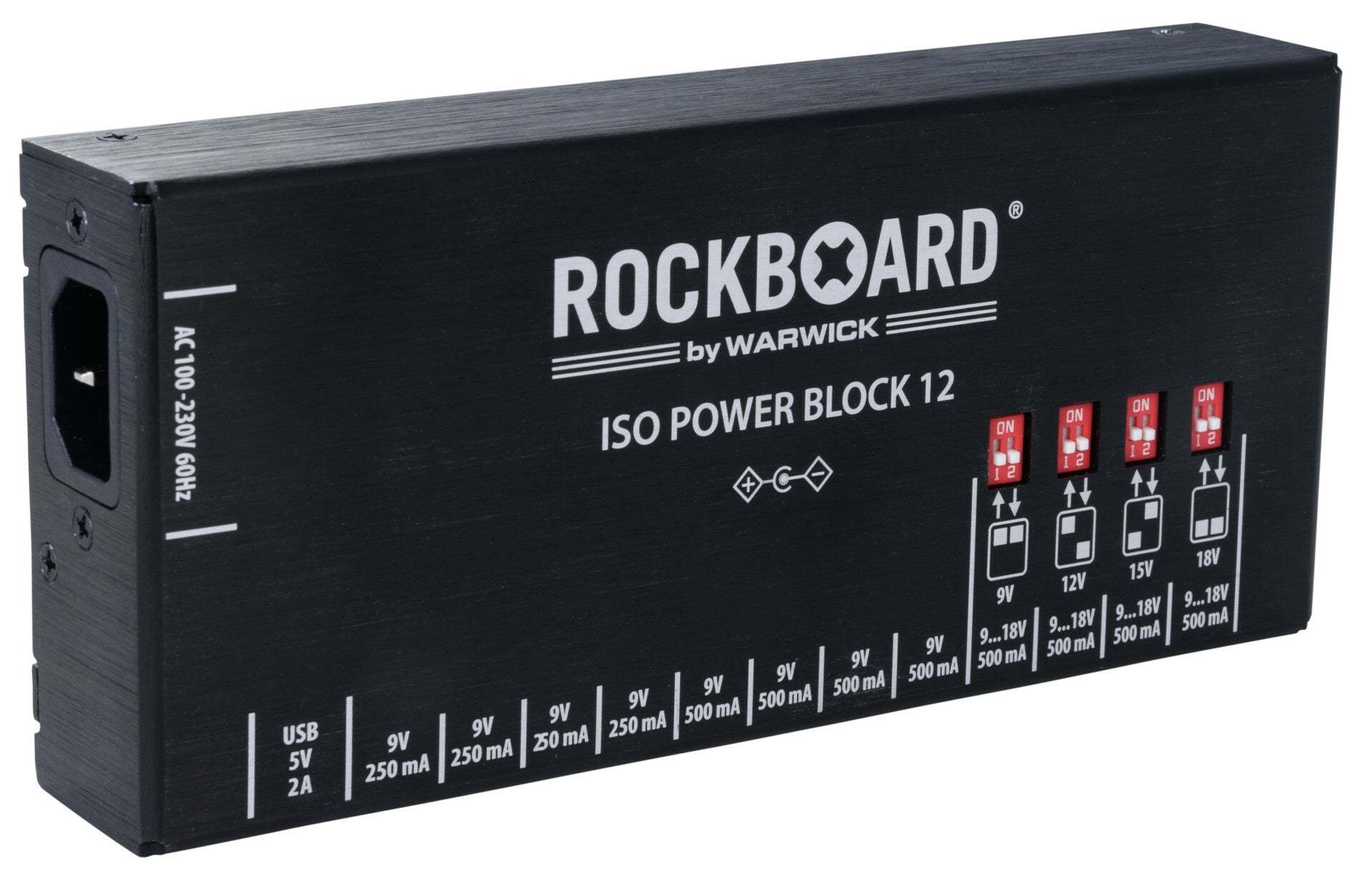 New RockBoard ISO Power Block V12 IEC Isolated Guitar Effects Pedal Power Supply