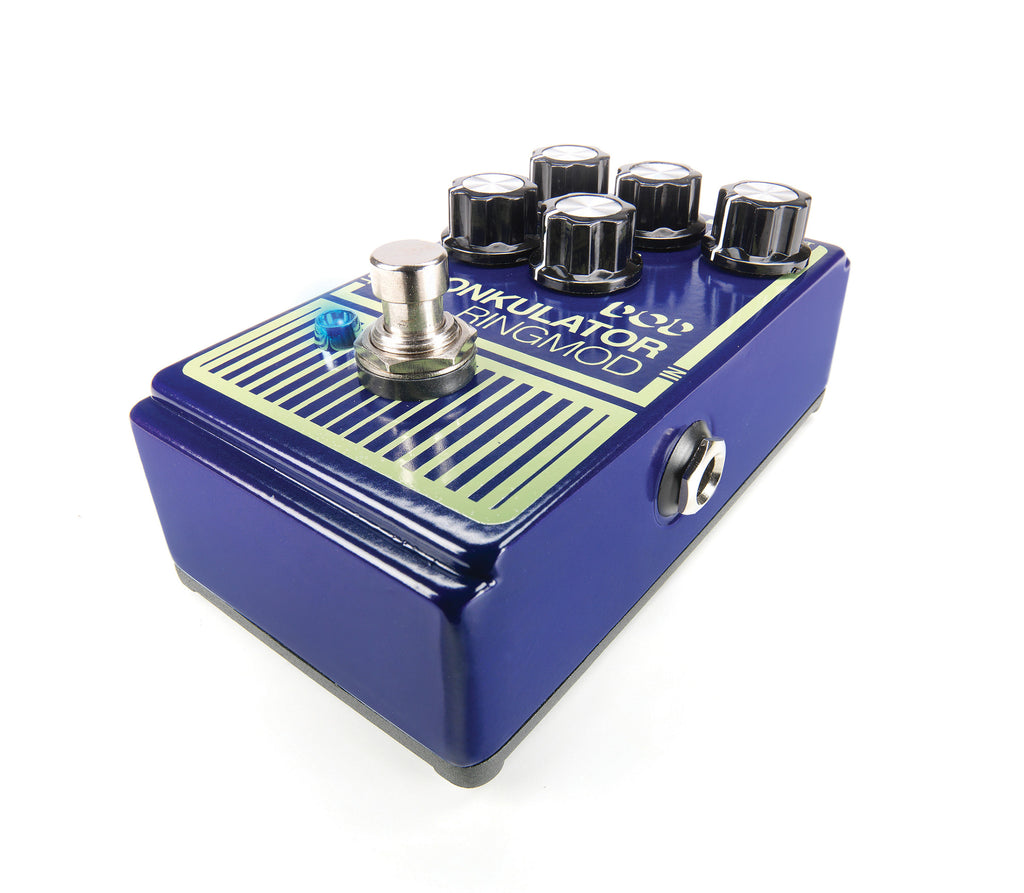 DOD Gonkulator ring modulator pedal — footswitch detail
