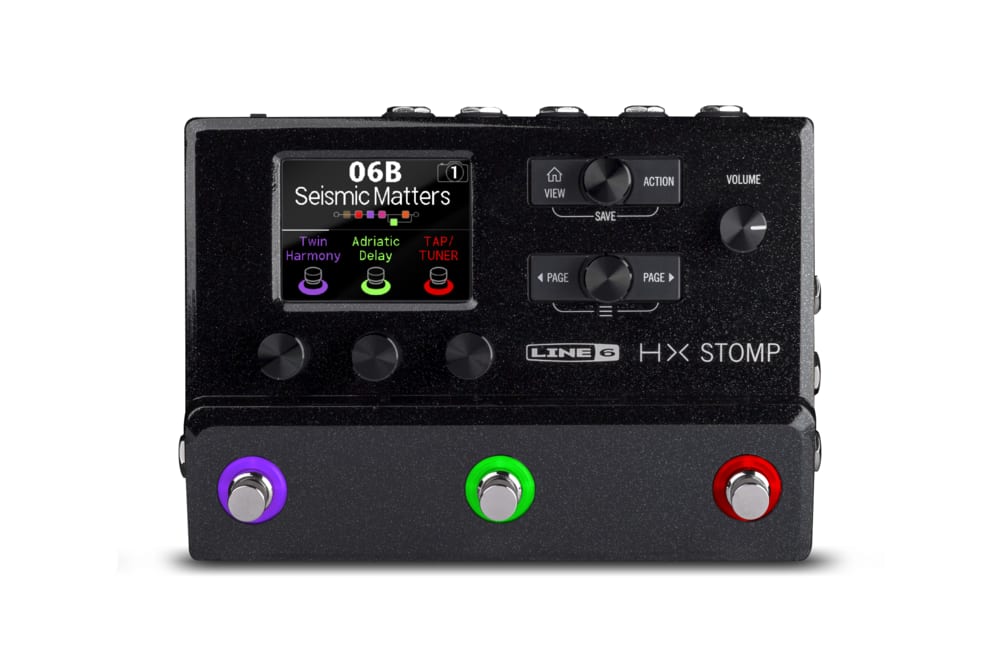 Line 6 HX Stomp multi-effects pedal — angled front view