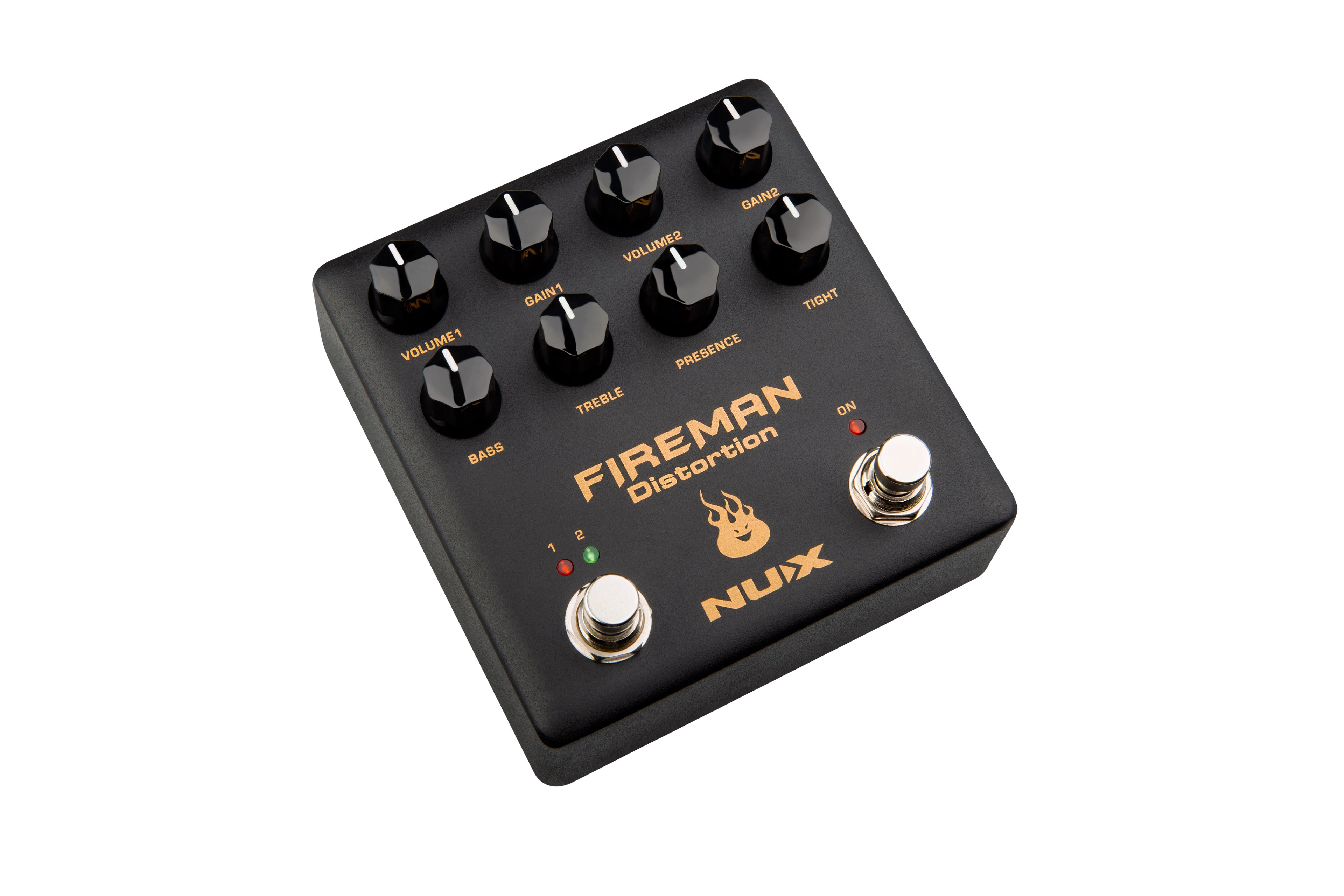 NUX NDS-5 Fireman distortion pedal — rear jacks view