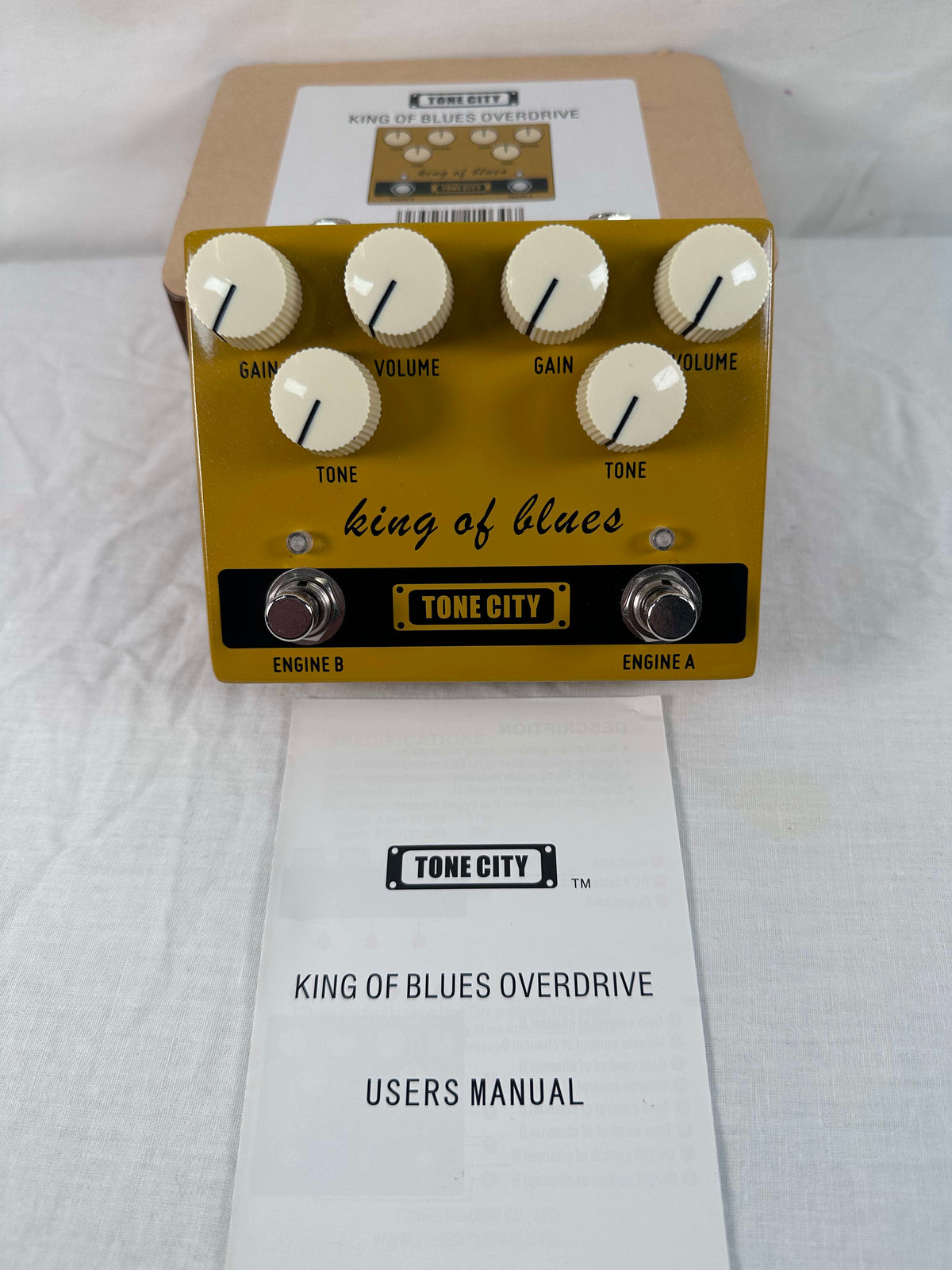 Used Tone City King of Blues Overdrive Pedal