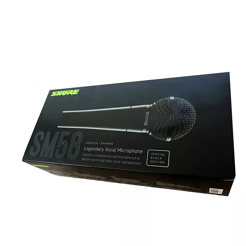 Shure SM58 Black Edition dynamic microphone — windscreen accessory detail