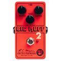 Electro-Harmonix Big Muff Pi 2 fuzz pedal — red enclosure, top view with Volume Tone Sustain