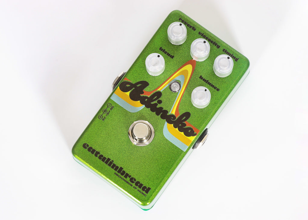 Catalinbread Adineko delay pedal — rear input jacks