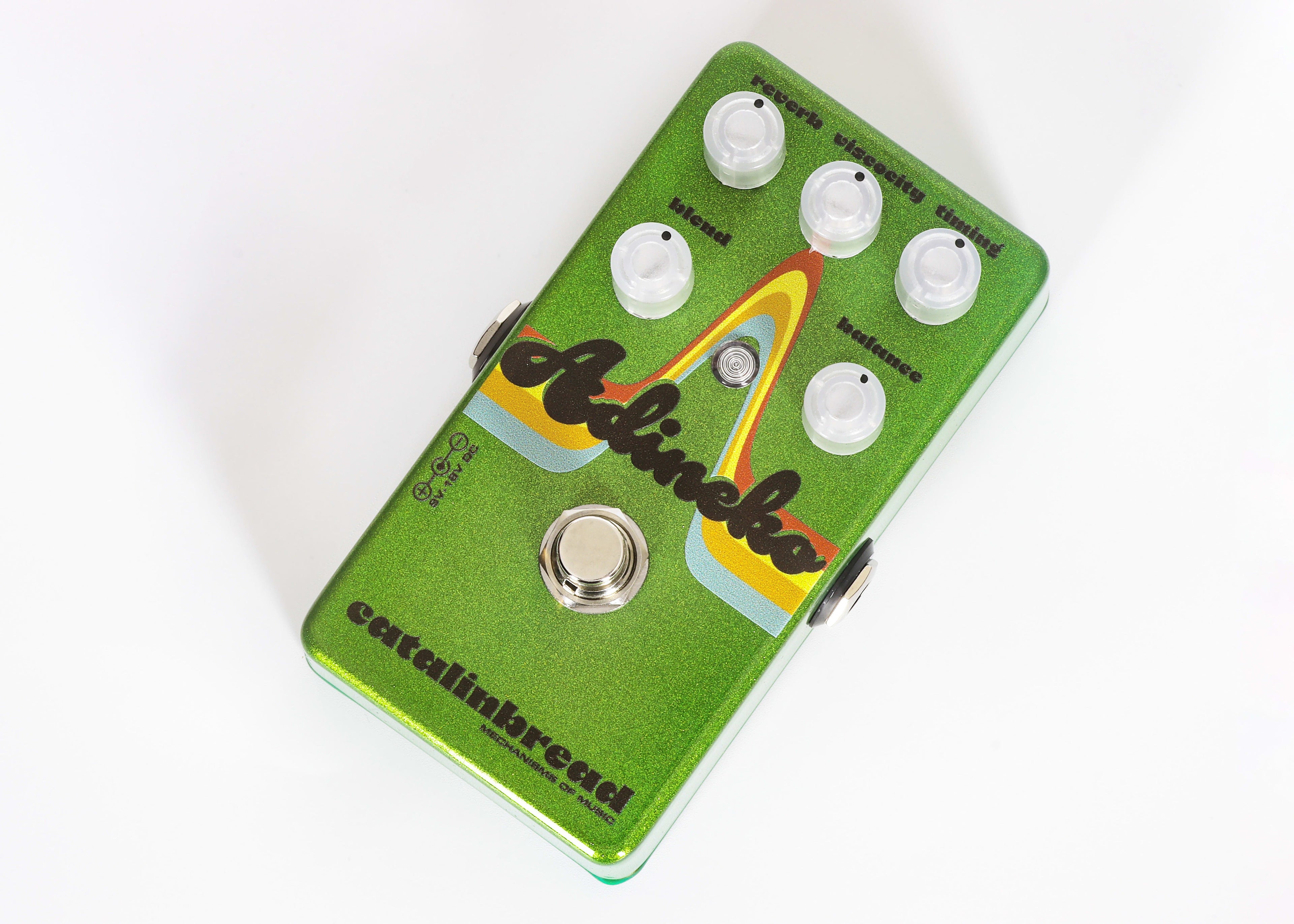 Catalinbread Adineko delay pedal — rear input jacks
