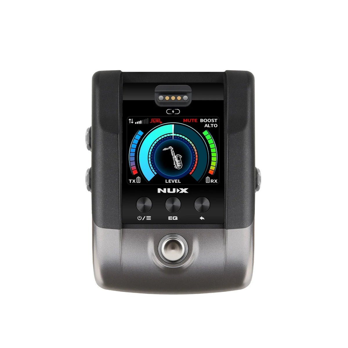 NUX B-6 PRO wireless mic system — transmitter and gooseneck microphone