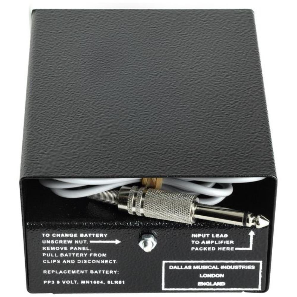 British Pedal Company Rangemaster Varitone treble booster — side detail