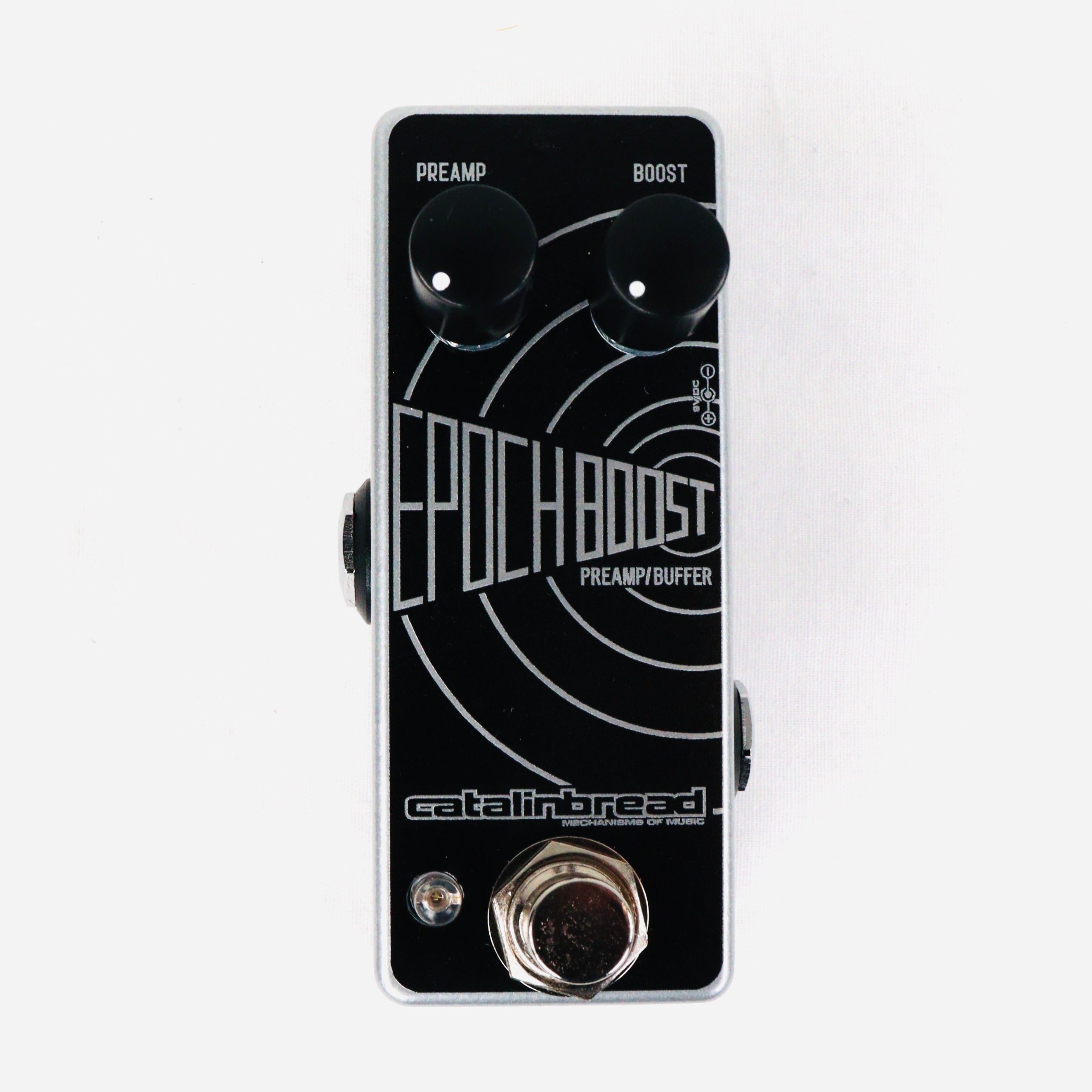 Catalinbread Epoch Boost Mini preamp pedal - black enclosure front