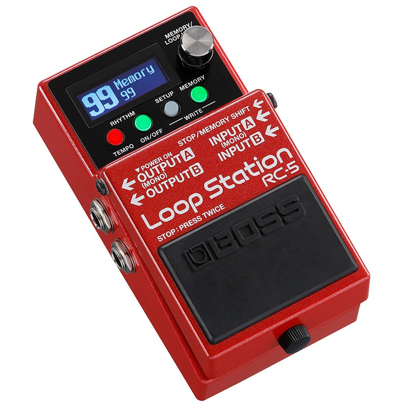 Used Boss RC-5 Loop Station looper pedal — angled side view