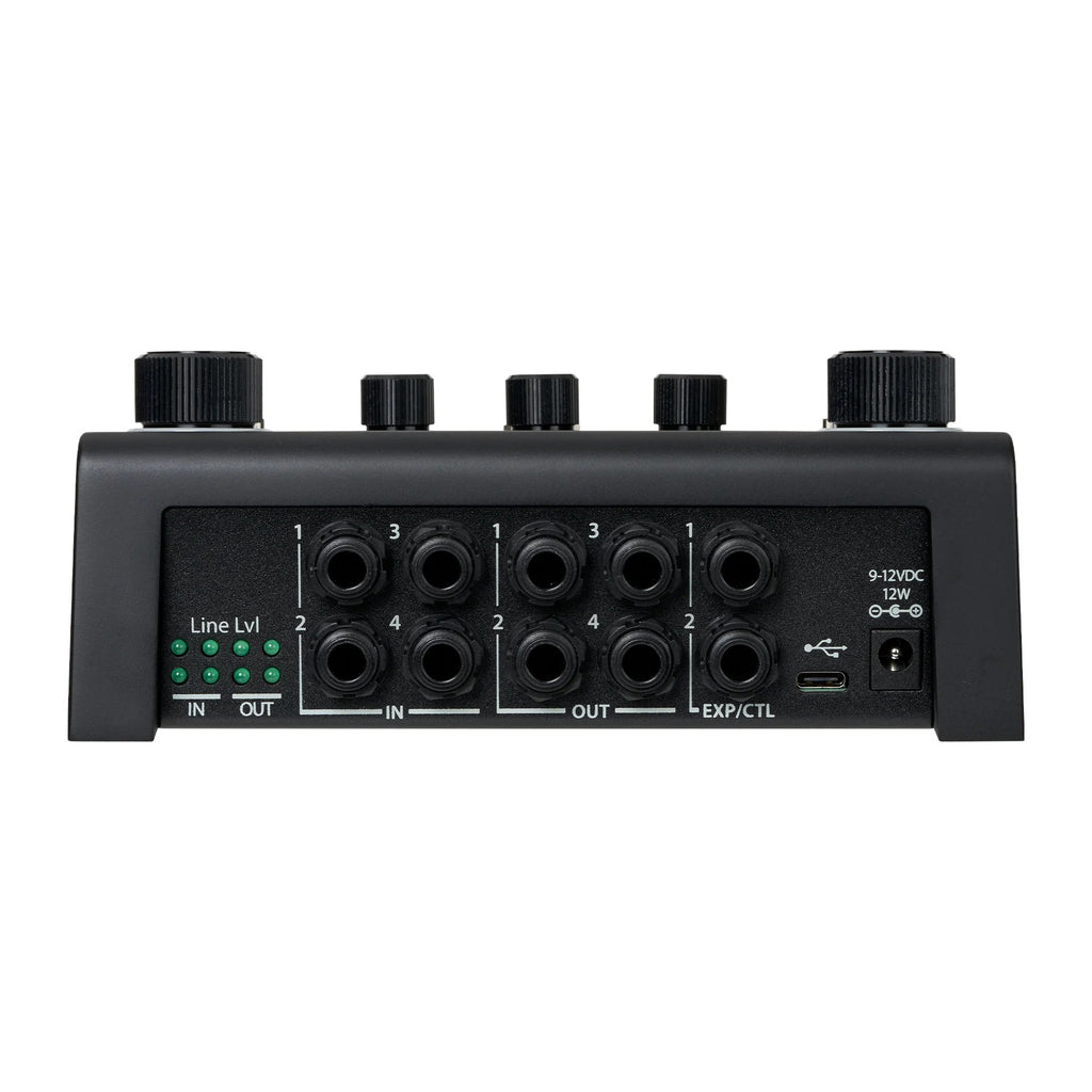 Eventide H90 Dark Harmonizer pedal rear panel inputs and outputs