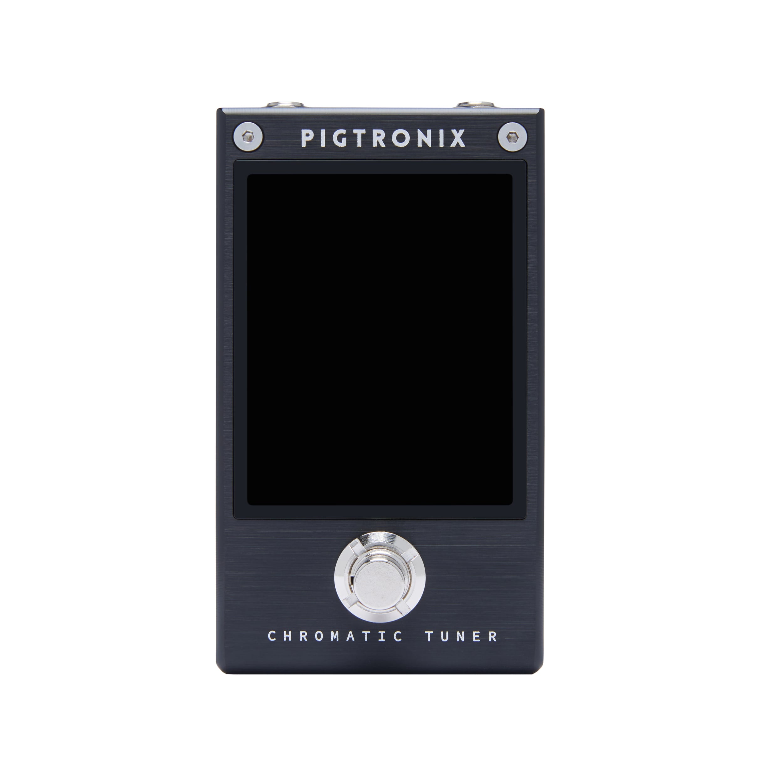 Pigtronix 2NR chromatic tuner pedal — footswitch close-up