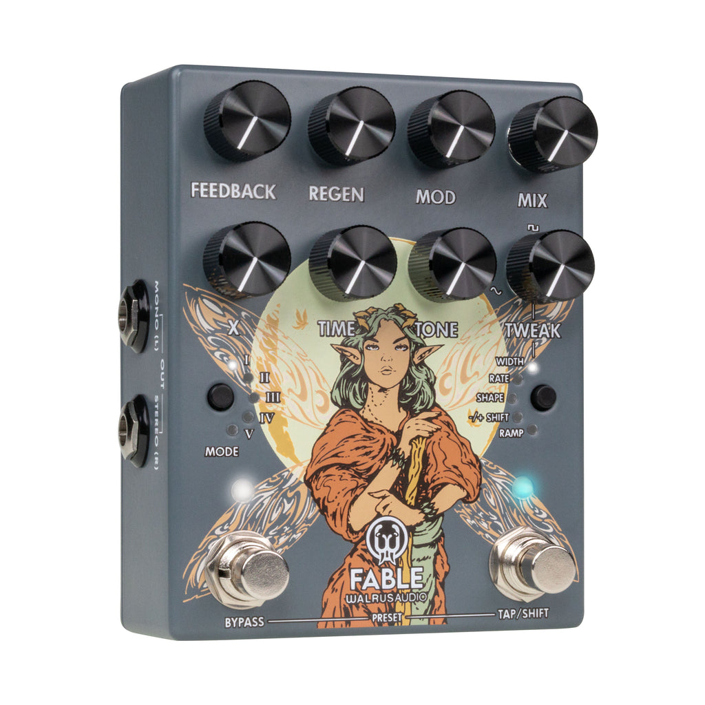 New Walrus Audio Fable MKII Stereo Granular Soundscape Generator Pedal Gray