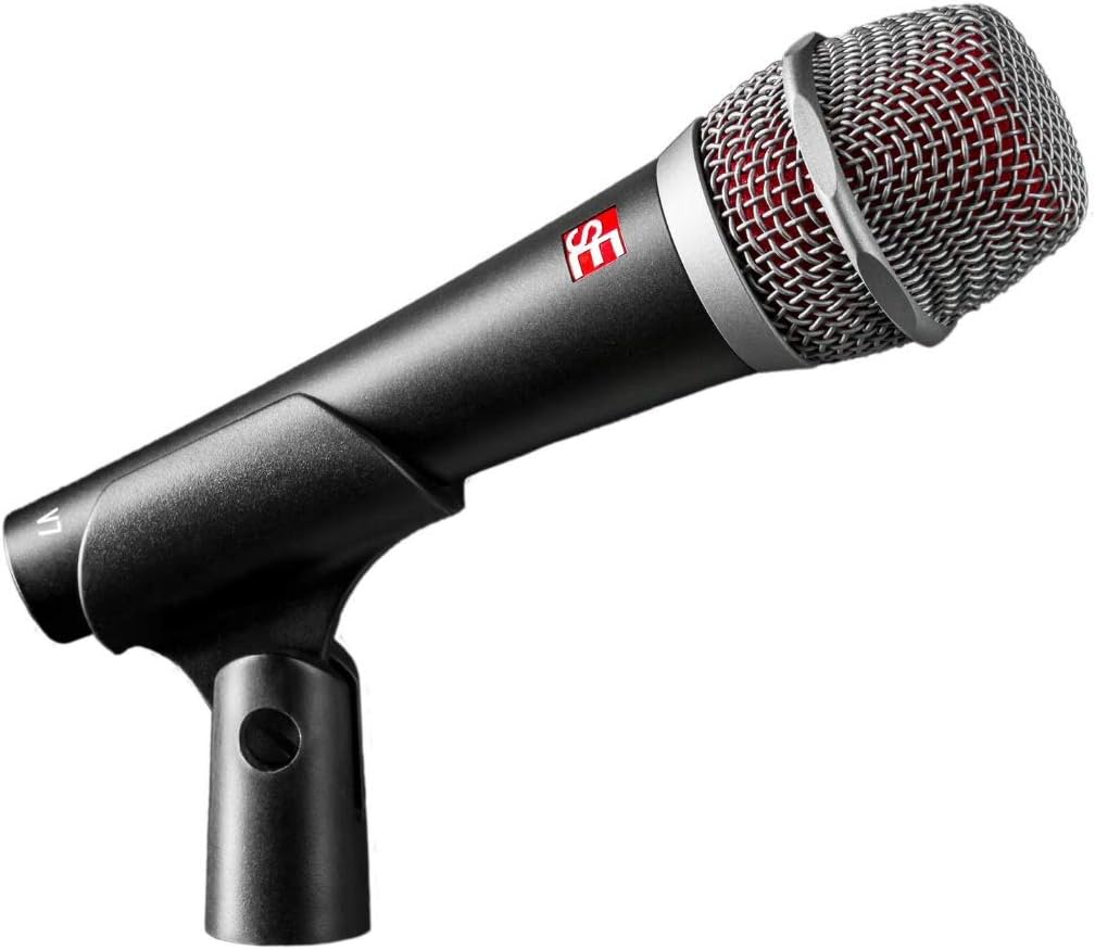 sE Electronics V7 dynamic vocal microphone — capsule close up