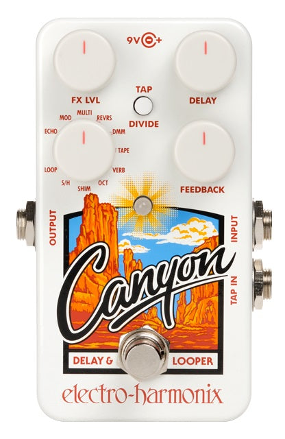 New Electro-Harmonix EHX Canyon Delay and Looper Guitar Pedal