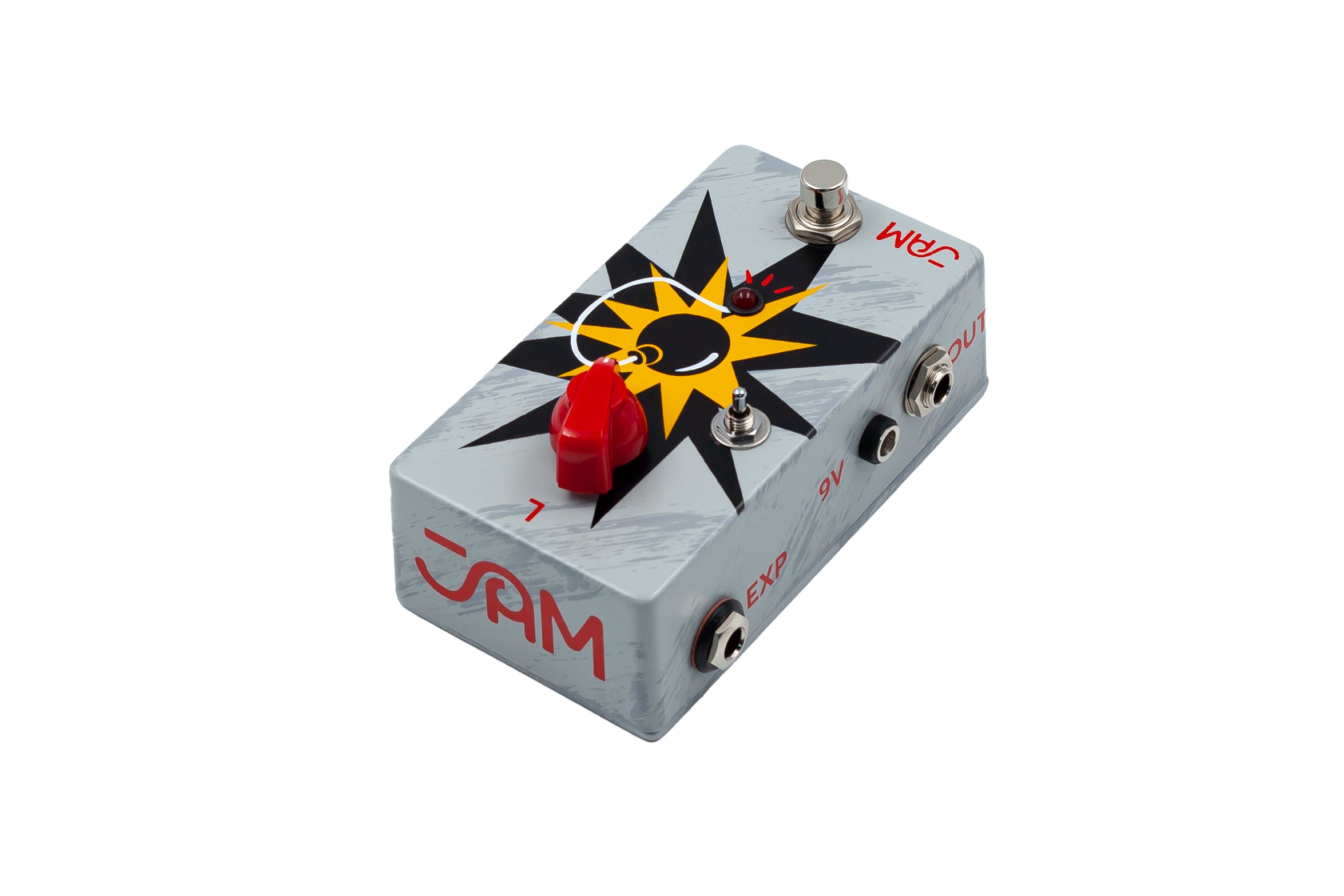 JAM Pedals Boomster mk2 buffer booster pedal - top graphic detail