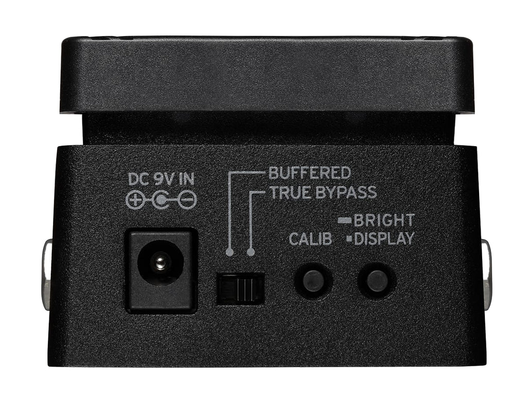 Korg Pitchblack XS Bass pedal tuner — top view