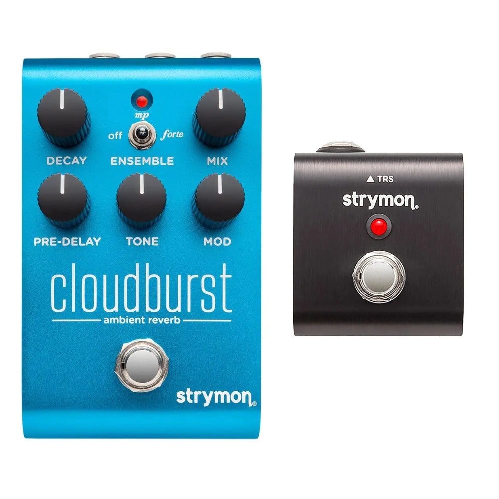 New Strymon Cloudburst Ambient Reverb Guitar Effects Pedal w/ MiniSwitch Tap Tempo Footswitch