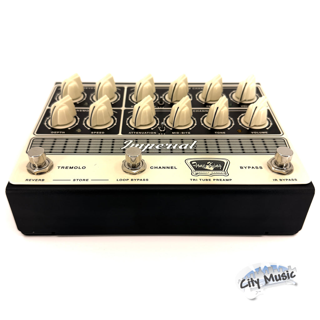 Used Tone King Imperial High Voltage Tri-Tube Preamp Guitar Effects Pedal ♫