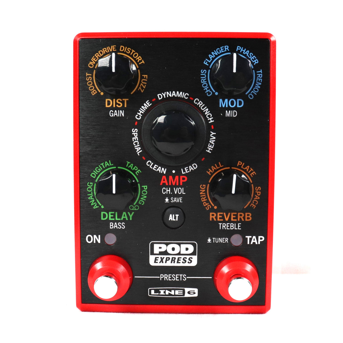 Used Line 6 POD Express Guitar Portable Amp & Effects Processor Pedal