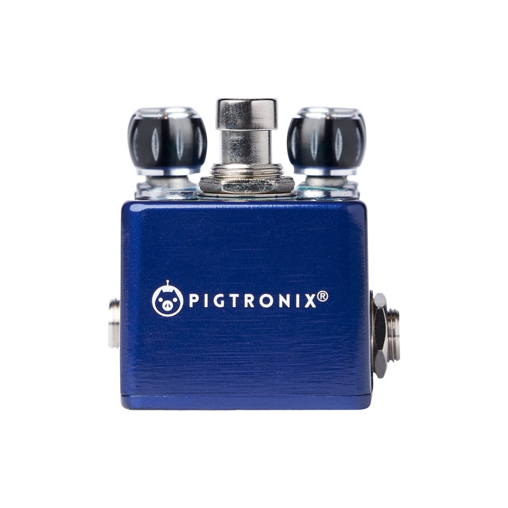 Pigtronix Gamma Drive overdrive — side jack panel view