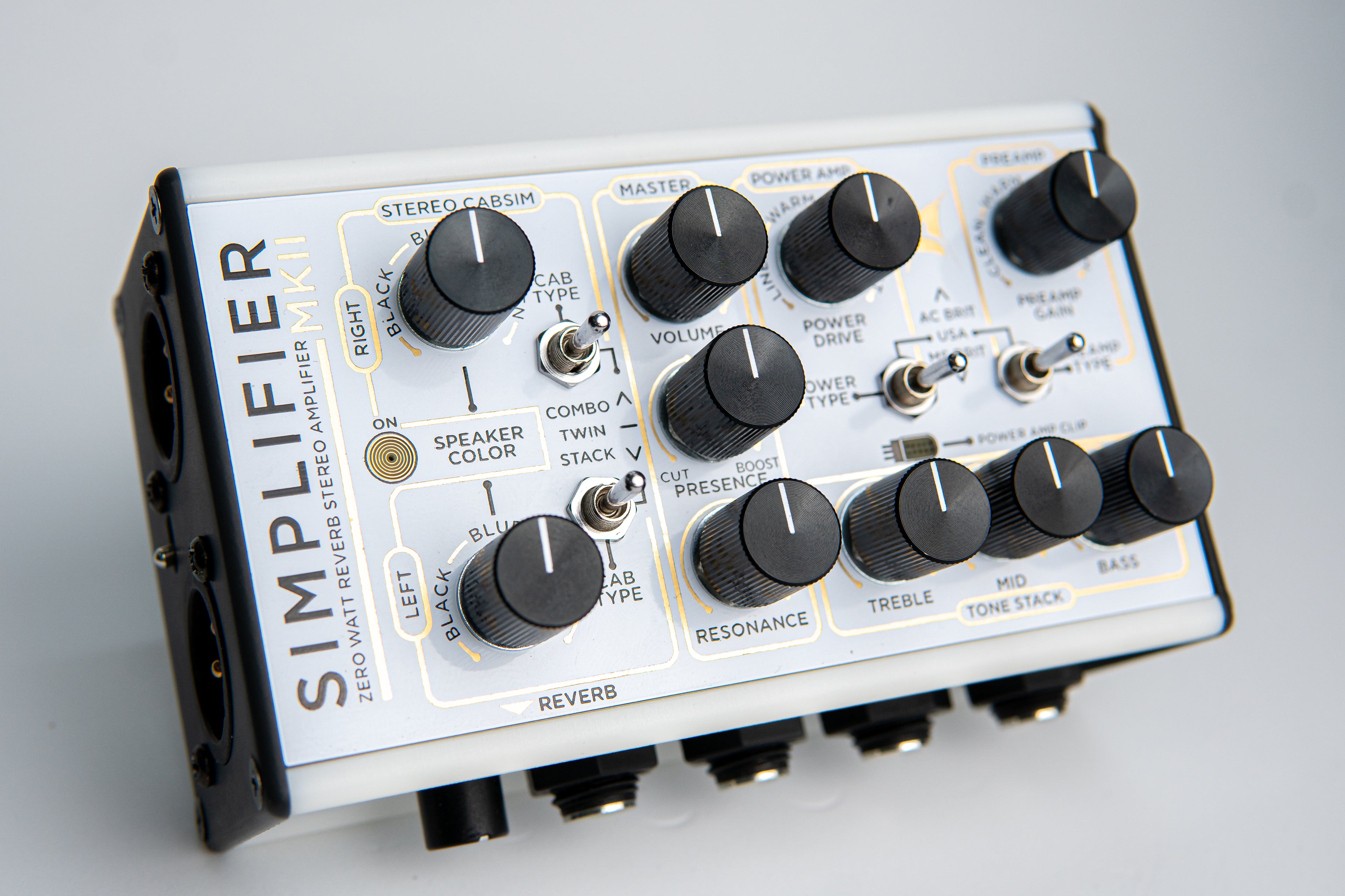 DSM & Humboldt Simplifier MKII amp cab simulator — angled view