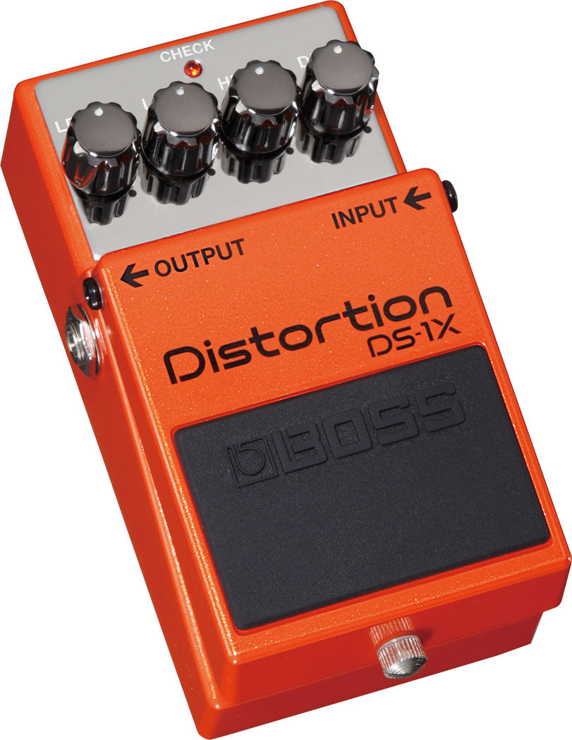 Boss DS-1X Distortion pedal angled view