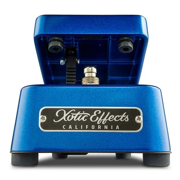 Xotic XW-2 Wah pedal — metallic blue enclosure, front view