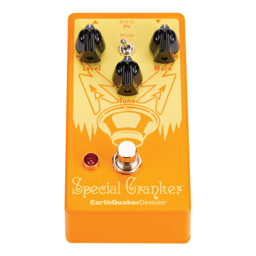 EarthQuaker Devices Special Cranker overdrive pedal — side jacks view