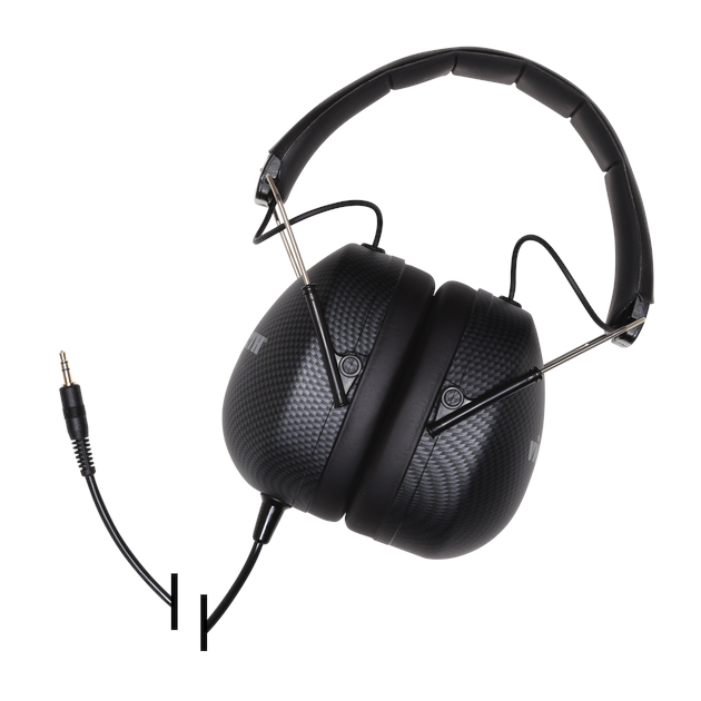 Vic Firth Stereo Isolation Headphones V2 — black over-ear with cable