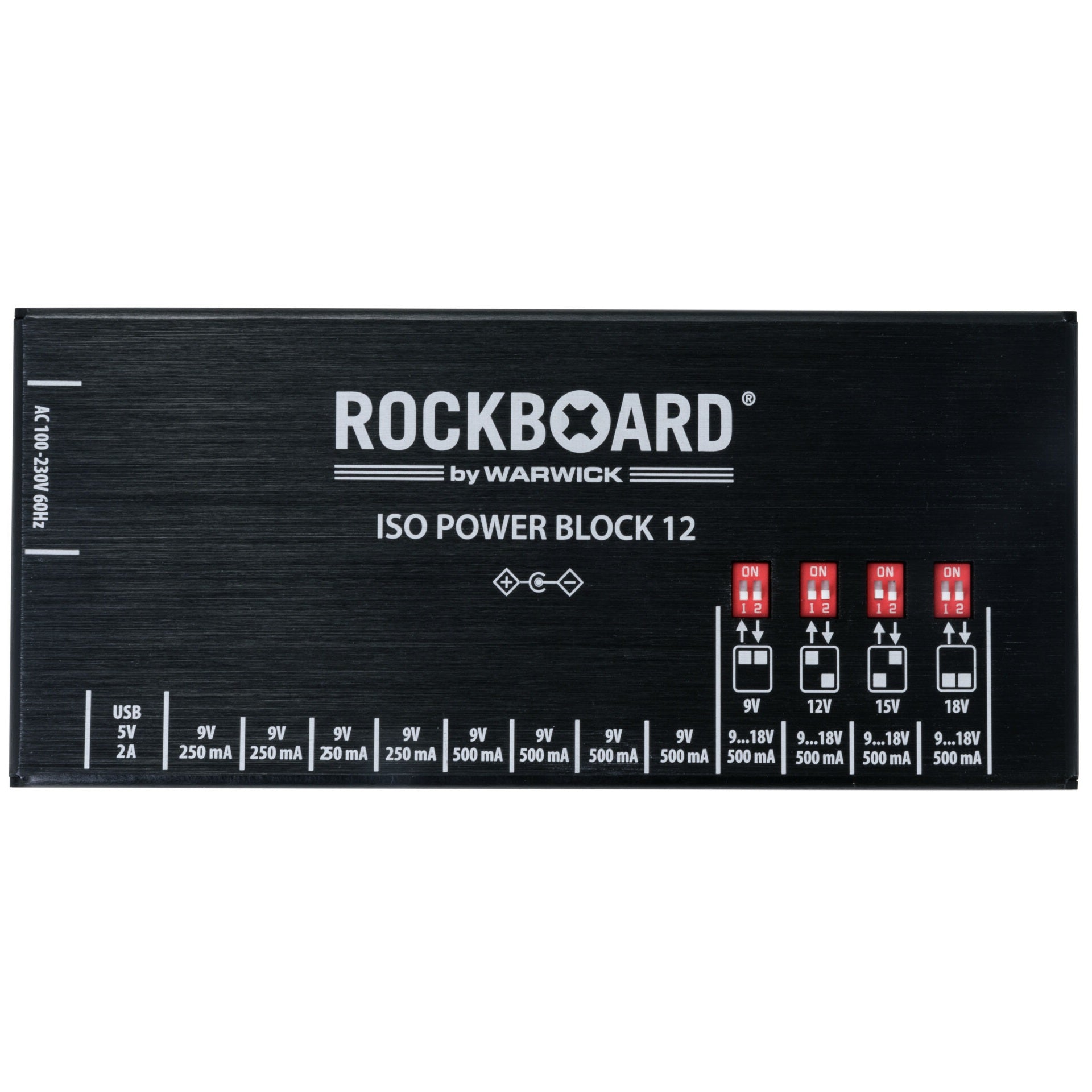 New RockBoard ISO Power Block V12 IEC Isolated Guitar Effects Pedal Power Supply