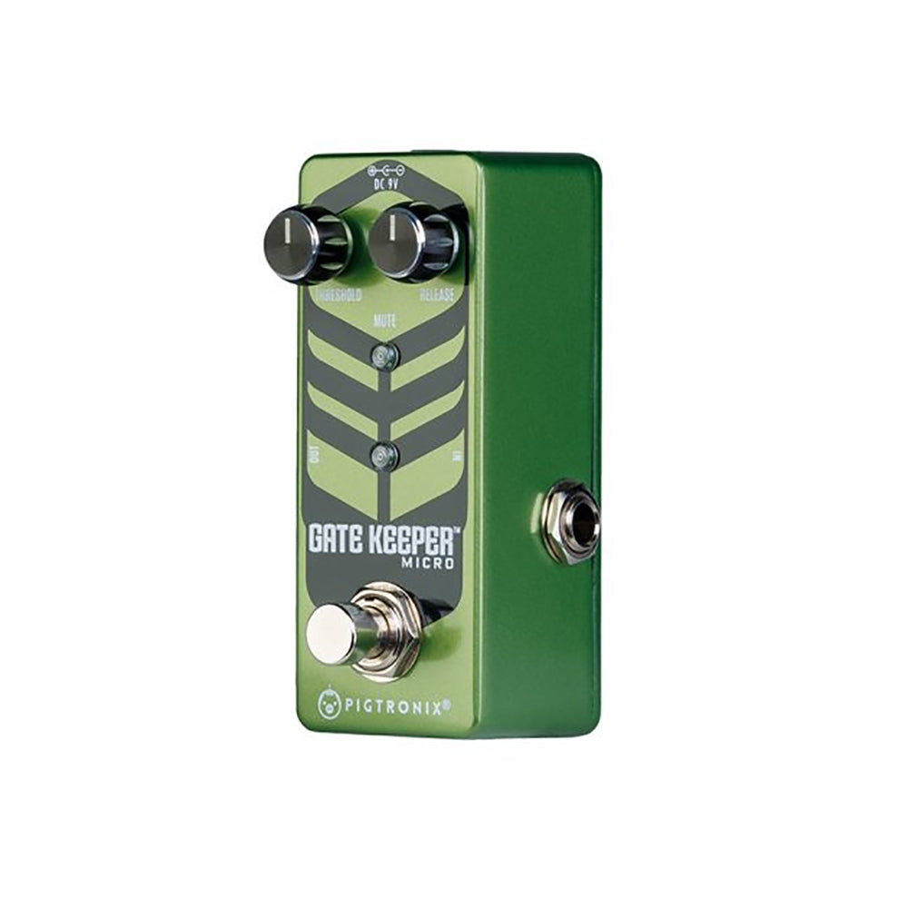 Pigtronix Gatekeeper Micro noise gate — angled pedal view