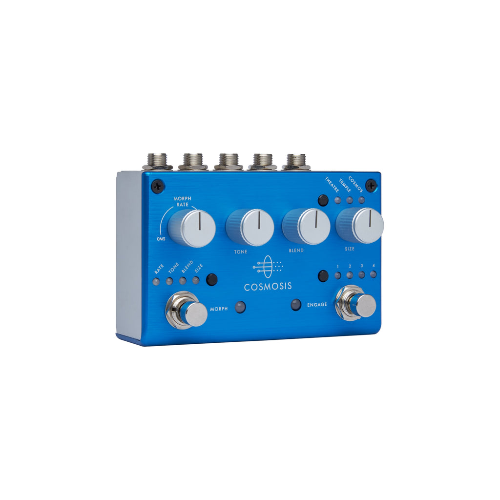 Pigtronix Cosmosis reverb pedal — Morph and Engage footswitches