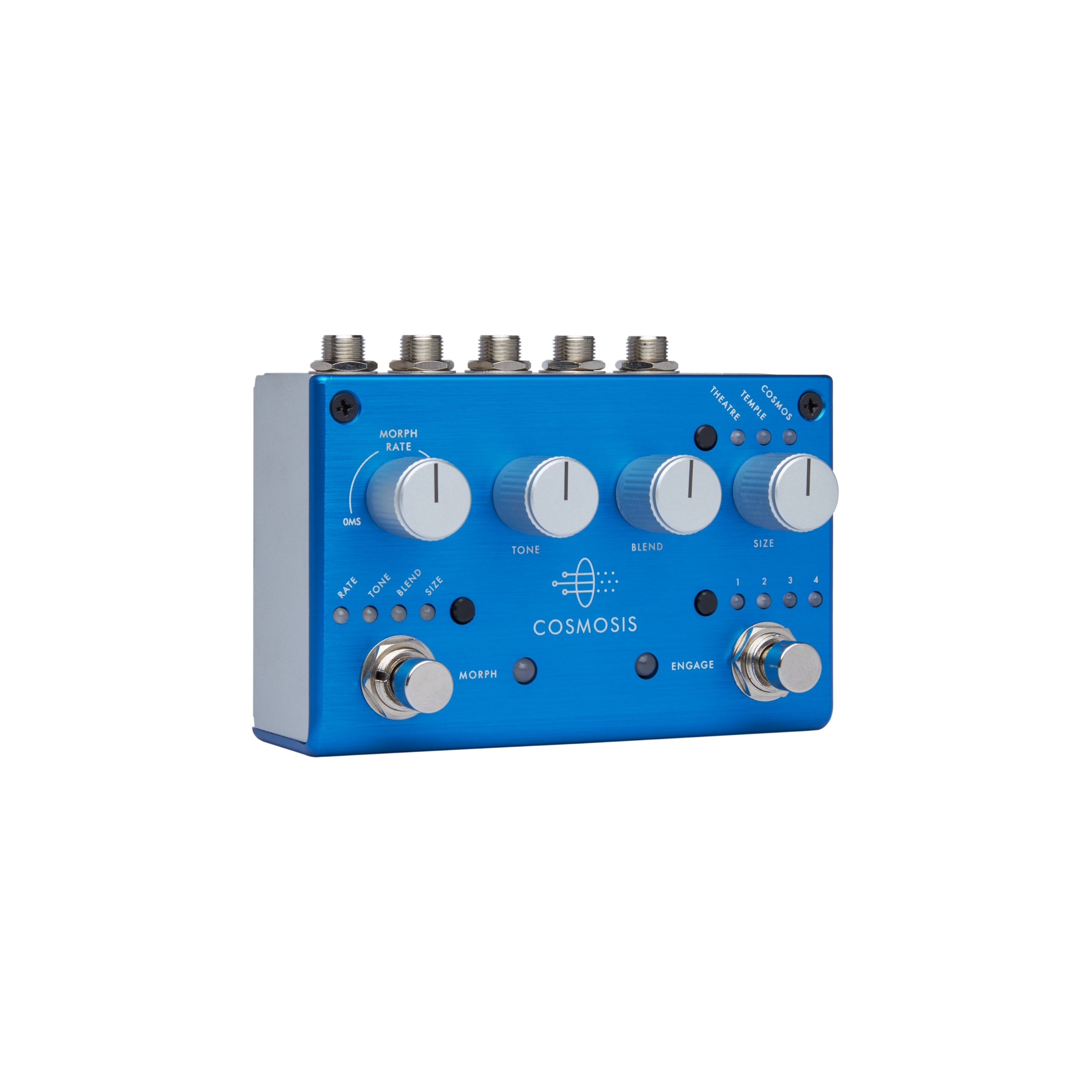 Pigtronix Cosmosis reverb pedal — Morph and Engage footswitches