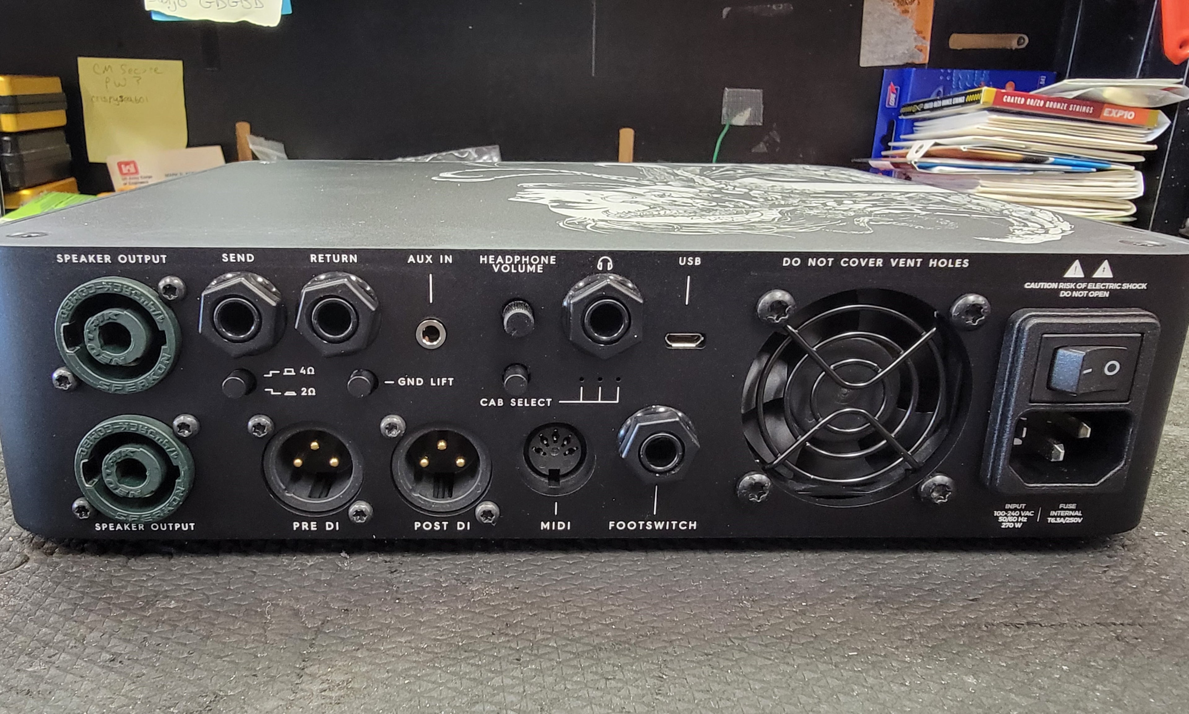 Darkglass Microtubes 900 V2 Euryale Limited Edition bass amp head - EQ sliders detail