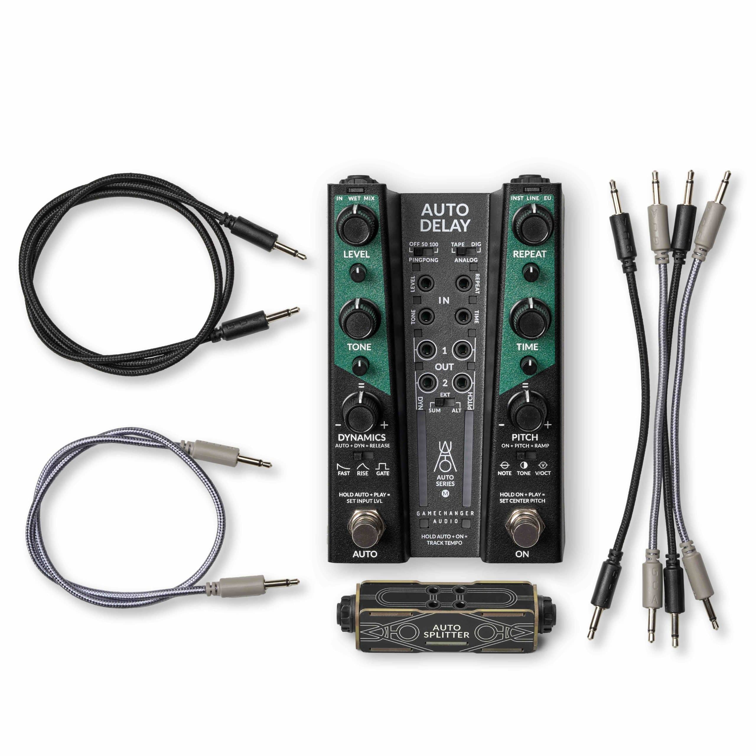 Gamechanger Audio Auto Delay pedal rear panel jacks