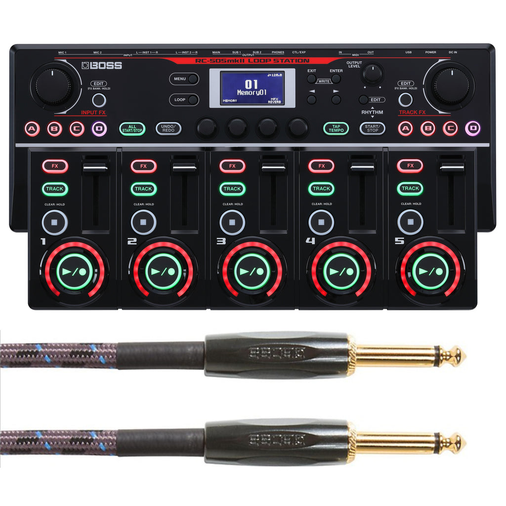 Boss RC-505MK2 tabletop loop station — black top panel