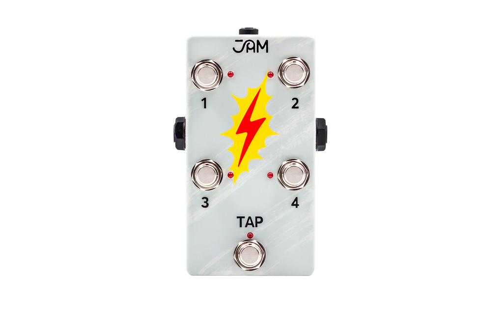 JAM Pedals Delay Llama Xtreme delay pedal - angled view