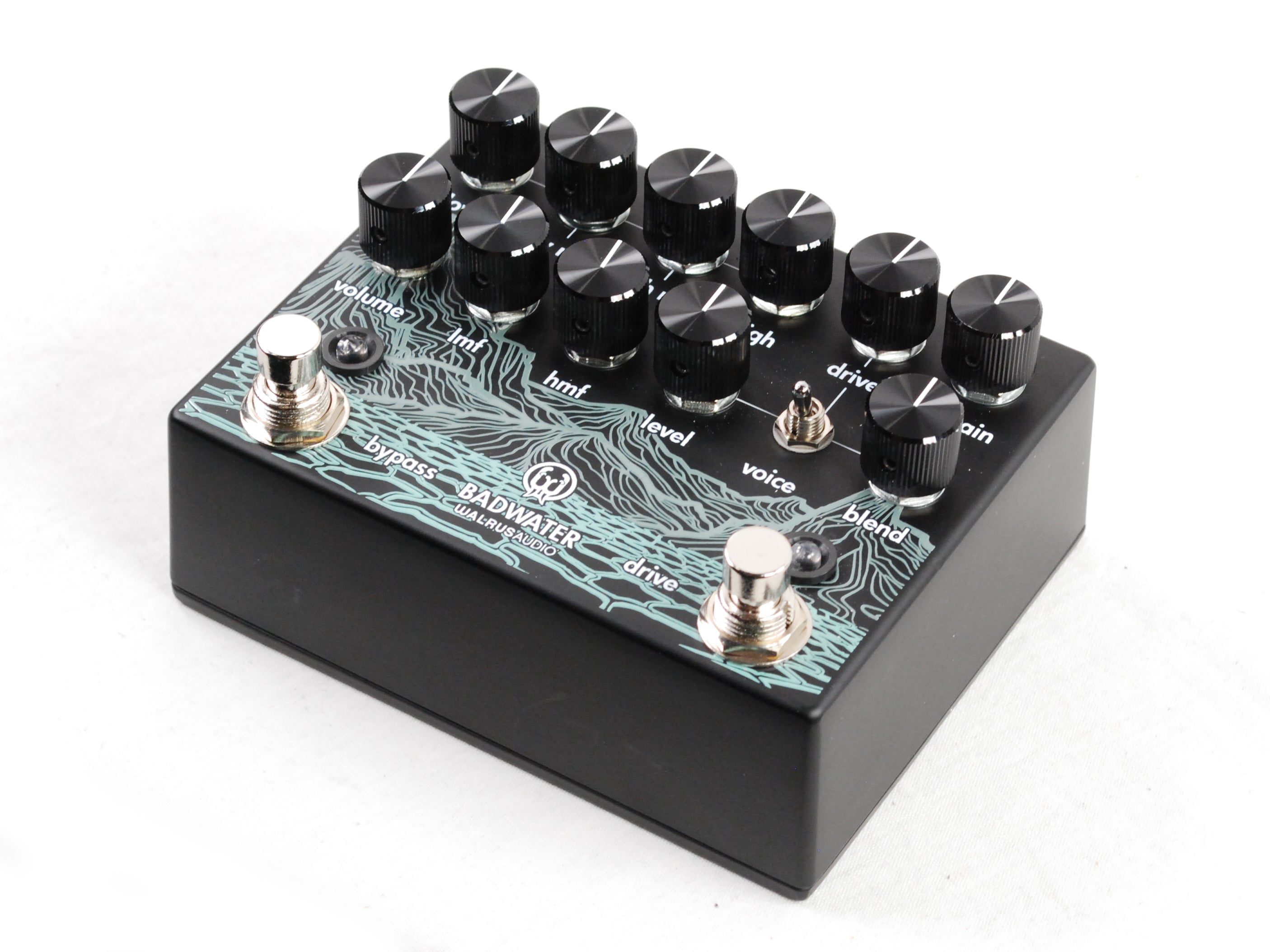 Walrus Audio Badwater bass preamp DI — rear panel with XLR and jacks