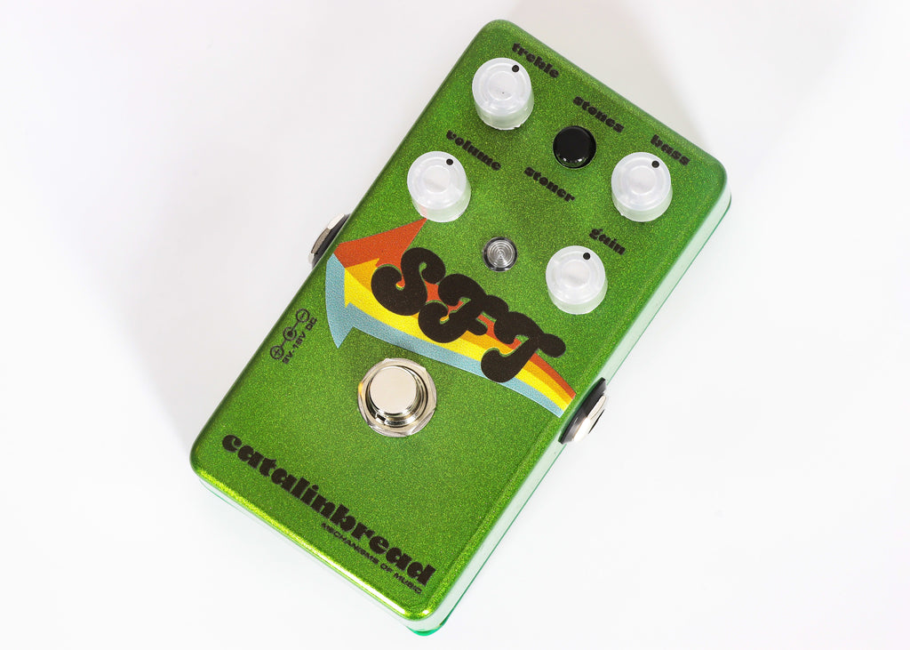 Catalinbread SFT overdrive pedal — rear jacks view
