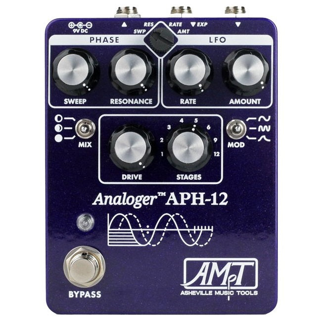 New Asheville Music Tools APH-12 Analog 12-Stage Phaser Guitar Effects Pedal