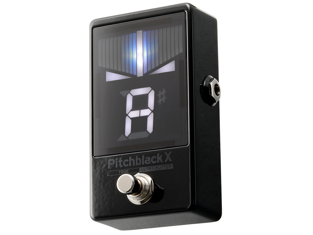 Korg Pitchblack X tuner pedal — Ultra Buffer and bypass feature graphic