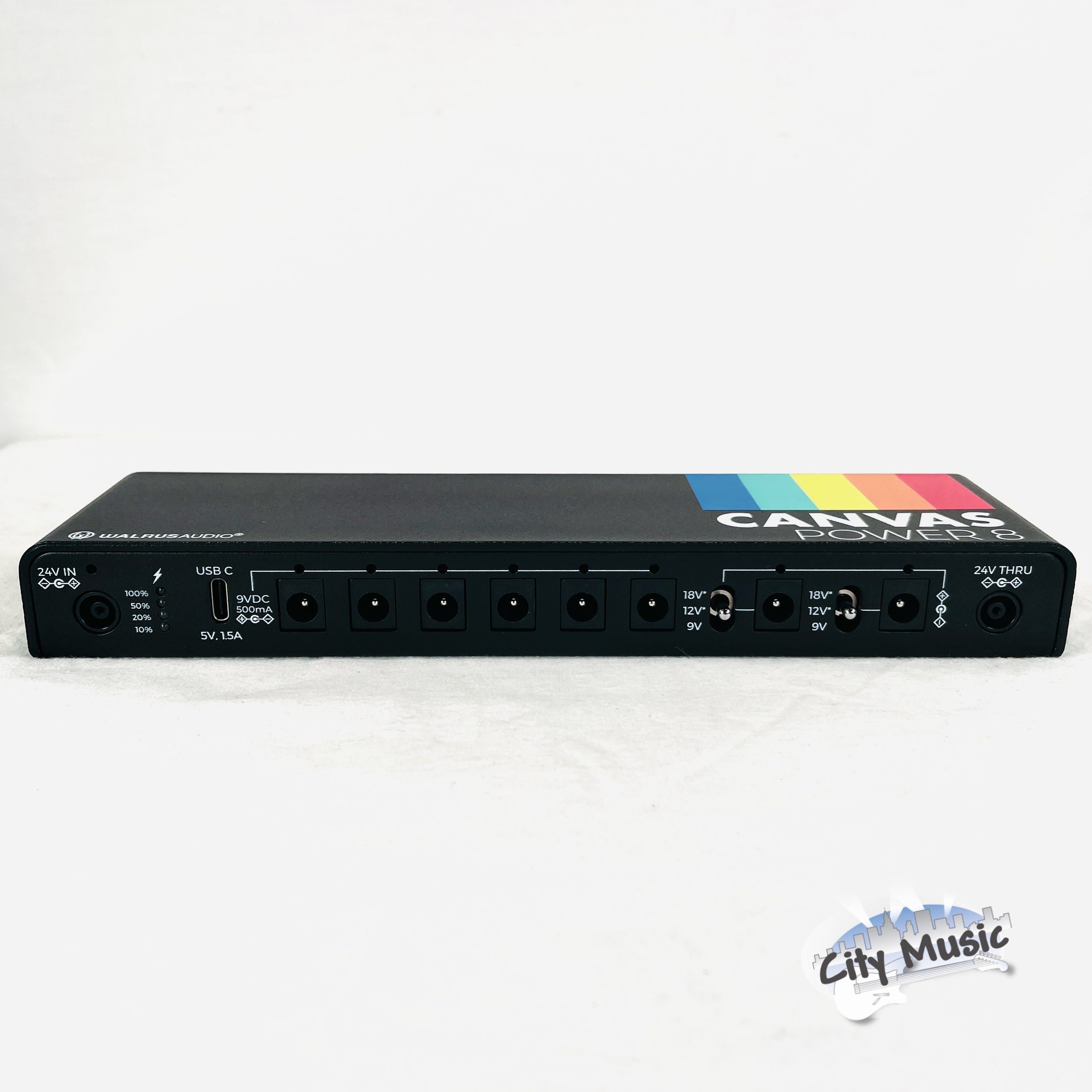 Walrus Audio Canvas Power 8 DC Used — box contents with L bracket mounting hardware