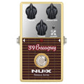 NUX '59 Bassguy preamp pedal — top view with tweed panel
