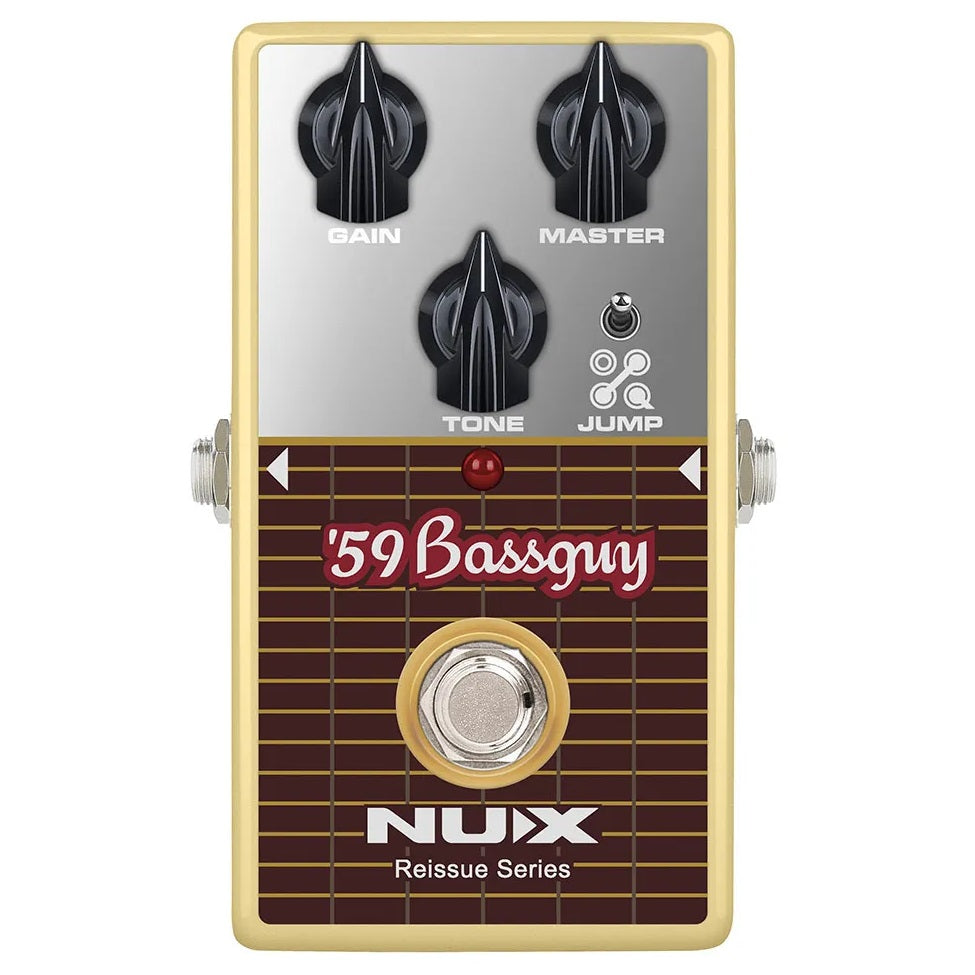 NUX '59 Bassguy preamp pedal — front control panel