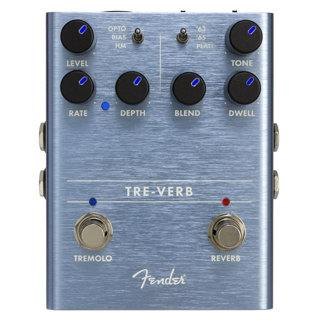 New Fender Tre-Verb Digital Reverb Tremolo Guitar Effects Pedal