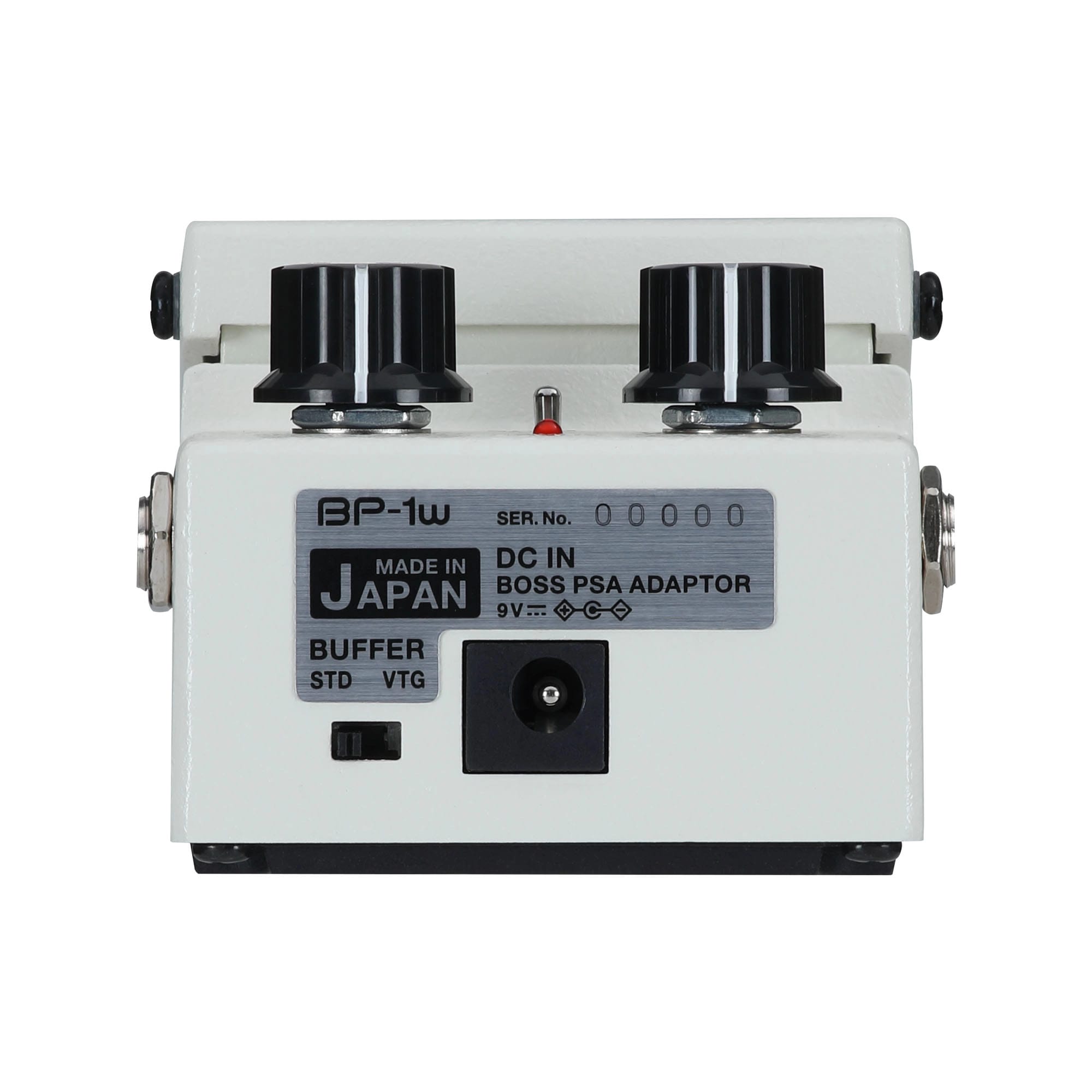 Boss BP-1W Waza Craft booster preamp pedal — rear jacks view