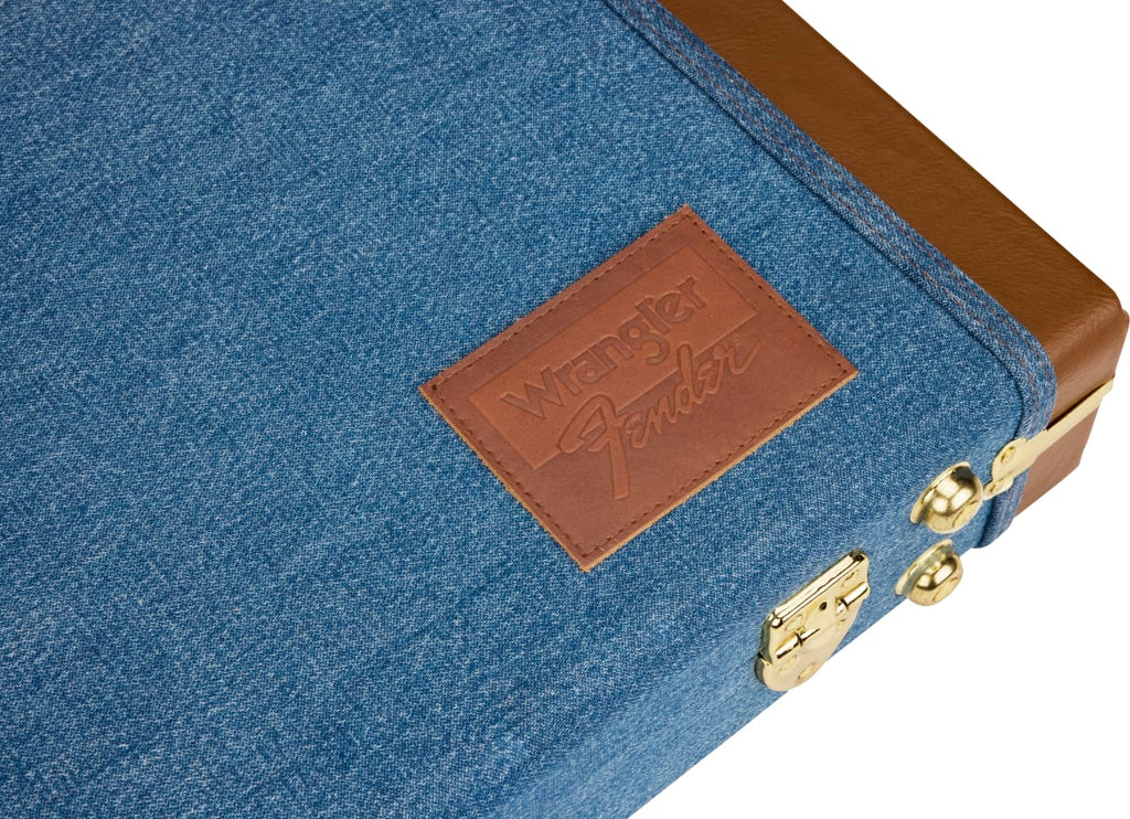 Fender x Wrangler denim guitar case — W back pocket